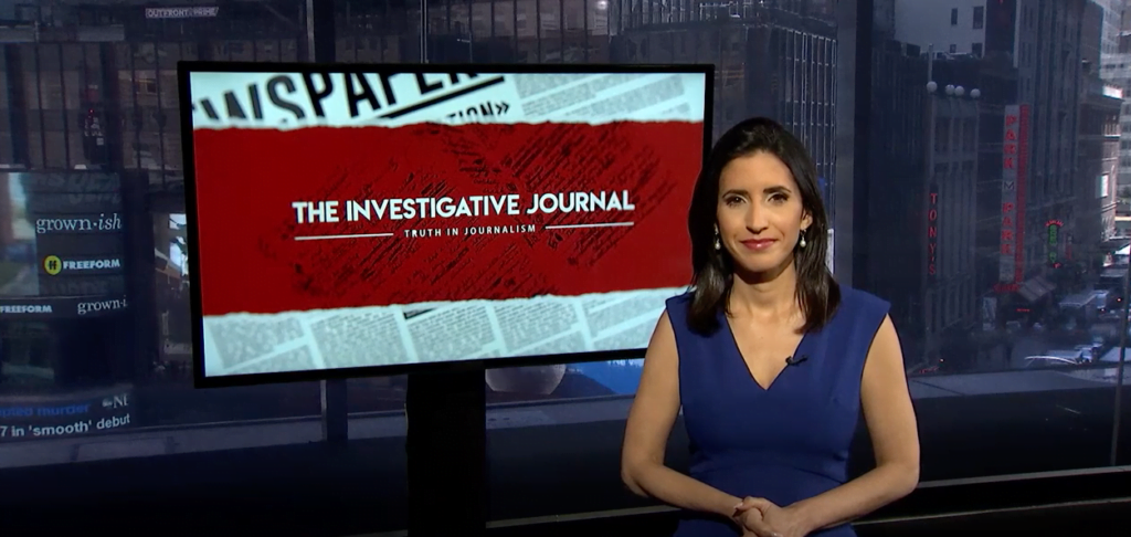 Investigative Journal talk show anchored by Tal Heinrich from Times Square New York